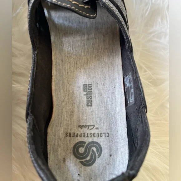 Cloudsteppers By Clarks Sillian Stork Women's Size 8 M Black Slip On Shoes - Picture 6 of 9